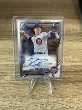2021 Bowman Chrome 1st Riley Thompson Prospect Auto Chicago Cubs