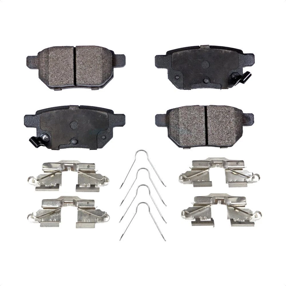 For Toyota Matrix Pontiac Vibe Front Rear Ceramic Brake Pads & Parking Shoes Kit - Image 4 of 4