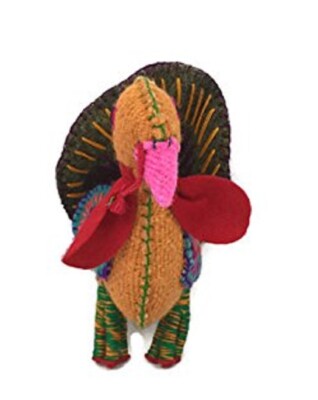 Twoolies Stuffed Colorful Wool Animal Turkey Large 9