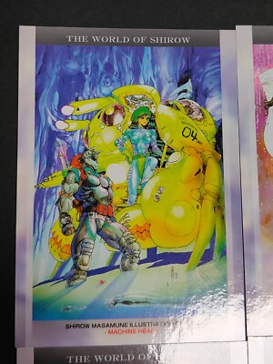 Shirow Masamune Machine Head Metal Kids Illustration Card Set Rare