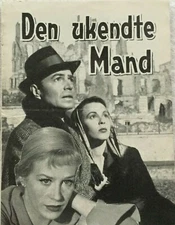 The Man Between James Mason Claire Bloom 1947 Vtg Old Danish Movie Program