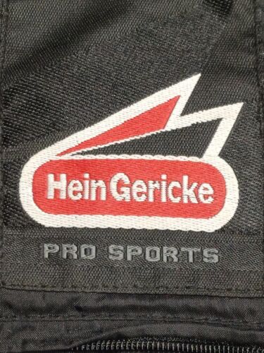 Hein Gericke Biker Leather Jacket Women UK 12 Black Silver Armour Pro Sports - Picture 5 of 18