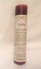CRYSTAL JOURNEY Herbal Magic 7" Pillar Candle Reiki Energy Charged Healing