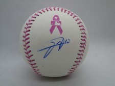 Yuli Gurriel Astros Signed Pink Mothers Day Official MLB Baseball (BSB819)