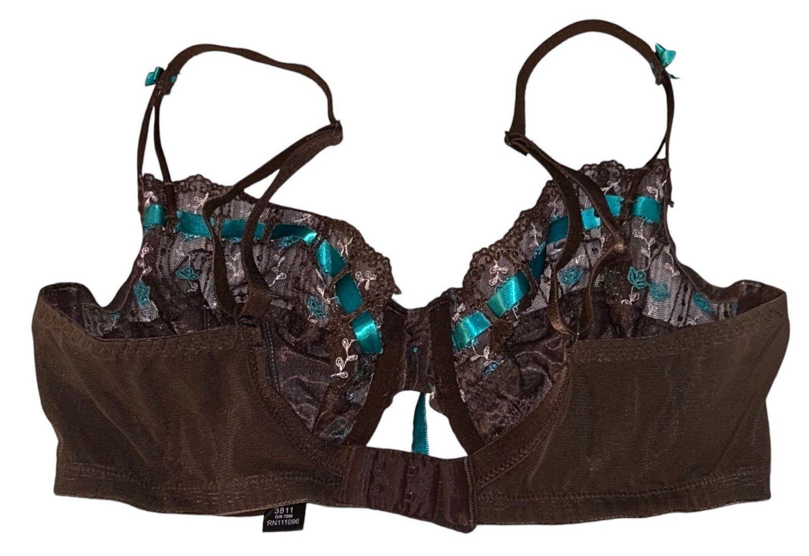 Superbra Panache Superbra Anastasia Brown Lace Sheer Embroidery Satin Ribbon ...
