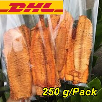 2 x250g Crushed Fresh Dried Squid Crispy 3 flavors Seafood Snack Sweet Spicy Fis
