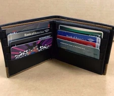 Men's Leather Bifold ID Card Holder Purse Wallet Billfold Handbag Slim Clutch