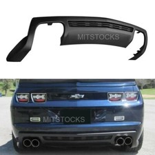 For 10 11 12 13 Chevy Camaro Zl1 Style Rear Bumper Diffuser Cover Spoiler Lip Pp
