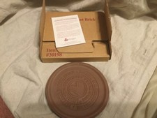 Longaberger Pottery BUTTON BASKET WARMING BRICK #30198 Made in USA Mint in Box