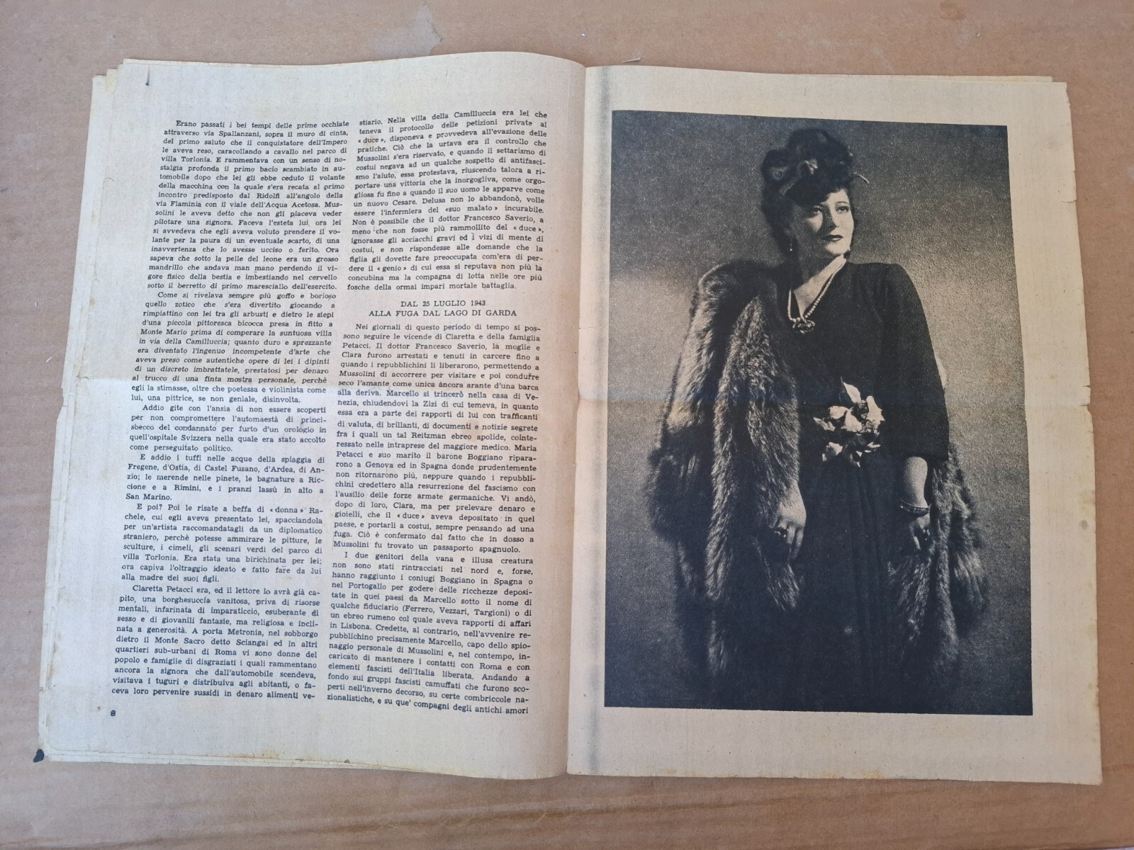 GIORNALE CLARETTA PETACCI - 1945