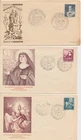 Lot of 3 Spain mixed cachet First Day covers 1951-2 nice group