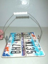Unique License Plate Basket Texas License Plates Creative Art Project