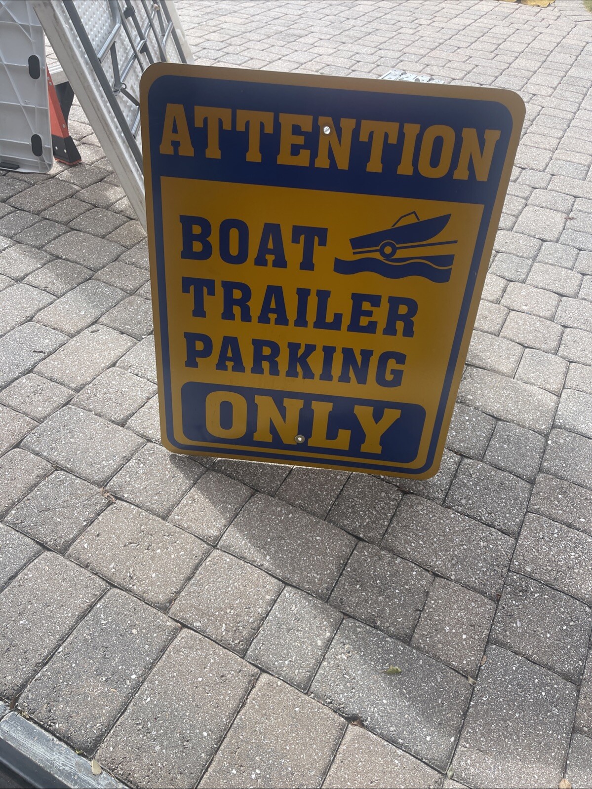 Aluminum Boat Trailer Parking SIGN LAKE CABIN RIVER BOAT CANOE SWIMMING ...