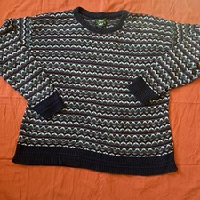 Vintage Jantzen Geometric Design Sweater Made In USA Large