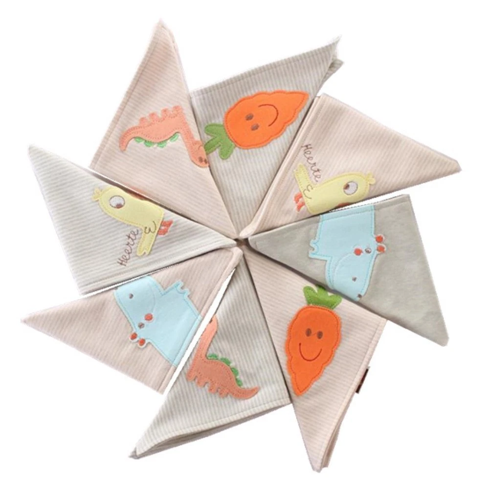 4-Pack ORGANIC Baby Bibs Bandana Drool Bib Set Boys Girls Adjustable Snap NEW