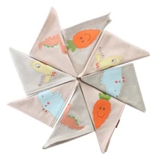 4-Pack ORGANIC Baby Bibs Bandana Drool Bib Set Boys Girls Adjustable Snap NEW