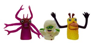 rubber monster finger puppets