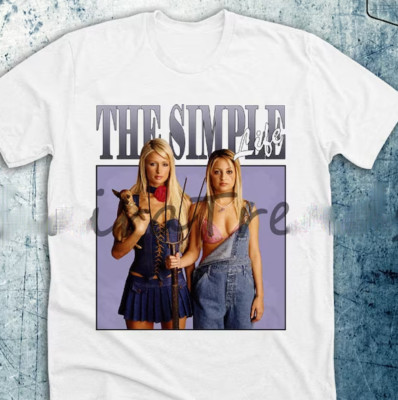 The Simple Life Tv Show Homage T Shirt, Paris Hilton Shirt, Rap Hip Hop Retro 90
