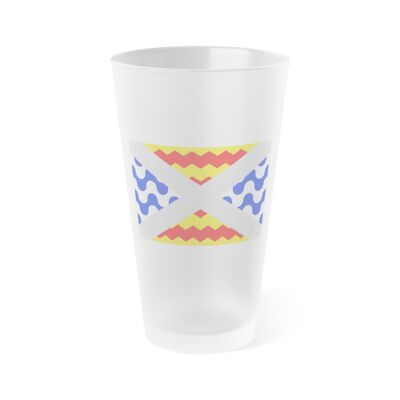 Flag of Swieqi Malta - Frosted Pint Glass 16oz