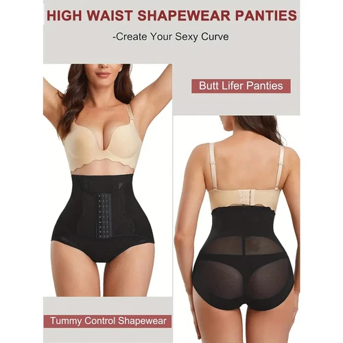 Fajas Colombianas High Waist Shapewear Tummy Control Body Shaper Panties Girdle - Picture 7 of 16