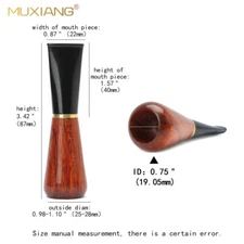 1 Psc Wooden Cigar Mouthpiece Tip Holder B Tpye 9mm Tobacco Pipe Filters 48Ring