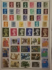 GB GREAT BRITAIN  UK Album Page  Stamp Lot Unused Mint MH Used  T13471