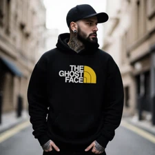 "The Ghost Face" Parody Fleece Hoodie - 90s Hip Hop Pullover Sweatshirt S-3XL