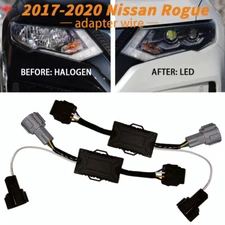 Adapter Wire Harness For 2017-2020 Nissan Rogue Headlight Halogen to LED Modify