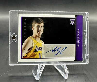 Austin Reaves 2021-22 Panini Photogenic Rookie Auto #RS-AUS Lakers