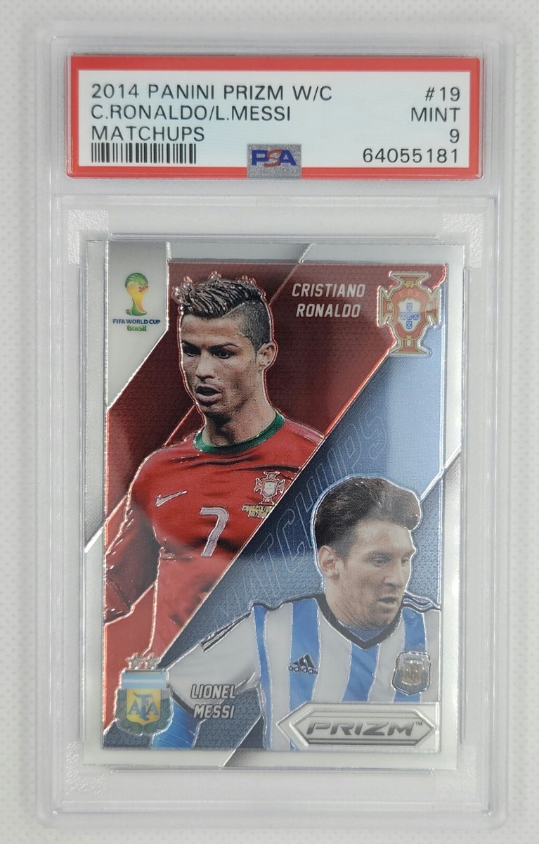 メッシ　C・ロナウド　panini 2014 BRASIL worldcup 2014 Panini Prizm World Cup Matchups Green Crystal Prizm #19