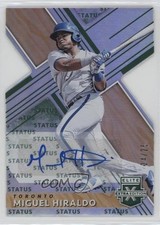 2019 Elite Extra Edition Status Emerald Die-Cut 24/25 Miguel Hiraldo Auto 0bz