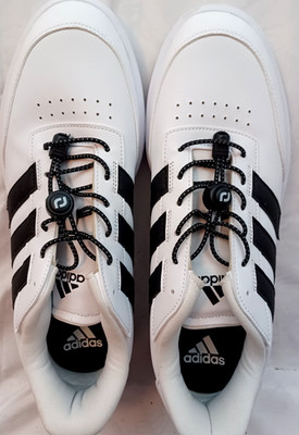 Size 11.5 - Adidas Courtblock White Black
