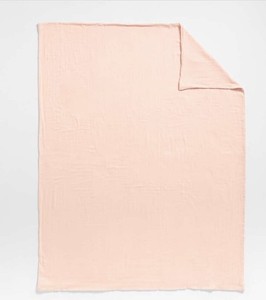 Crate and Kids Pink Duvet Cover 100% Super Soft Cotton Gauze Modern Chic TWIN