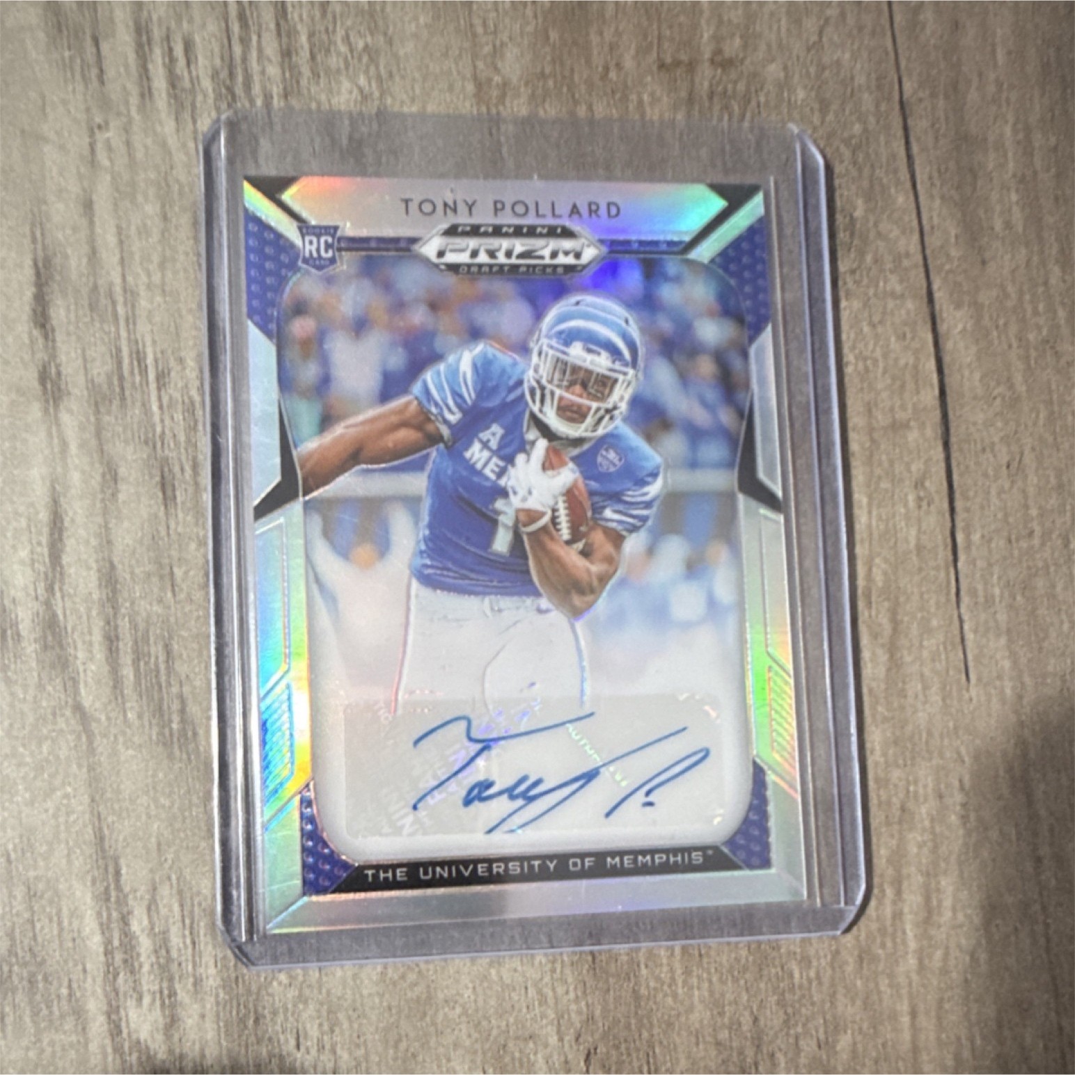 2019 Panini Prizm Draft - Tony Pollard #284 Autograph Rookie Memphis Tigers
