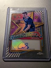 2024-25 Topps Chrome Future Stars Cam Spencer RC Auto Grizzles