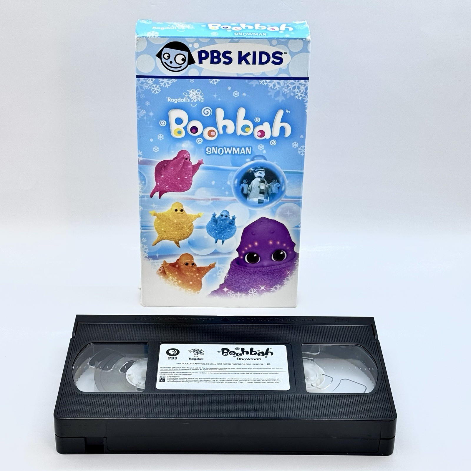 Boohbah - Snowman VHS Tape (2004) – Out of Print PBS Kids Nostalgia Childrens TV