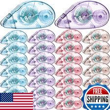 Geyee 30 Permanent Double Sided Tape Rollers 0.3"x315" for Crafts