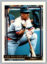 #570 Lou Whitaker 1992 Topps Micro Detroit Tigers