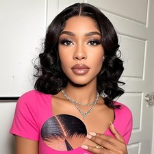 Wear and Go Glueless Bob Wig Human Hair For Women 4x4Body Wave HD Lace Front Wig