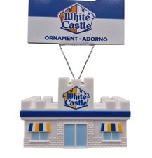 White Castle Ornament Fast Food Novelty Plastic Christmas Tree Decor