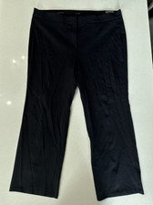 Talbots Portland Trouser Pants Womens 22W Black Flare Leg Full Length Stretch