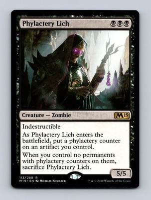 Phylactery Lich Core Set 2019 Non-Foil MTG NM