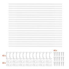 Uimoso 20Pack 3.3ft/1M V-Shaped Aluminum Channel with Milky Cover for LED Strips