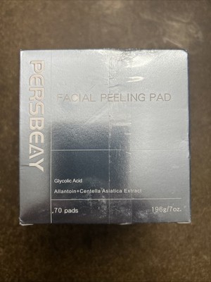 Persbeay Glycolic Acid Facial Peeling Pads 70ct Exfoliating Toner Deep Clean