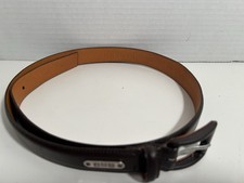 Vintage LAUREN Ralph Lauren Brown Genuine Italian Leather Belt Size S 32 