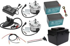 24V 250W Brushed Wheelchair Motor Set, Dual Motors, Battery, Joystick Control