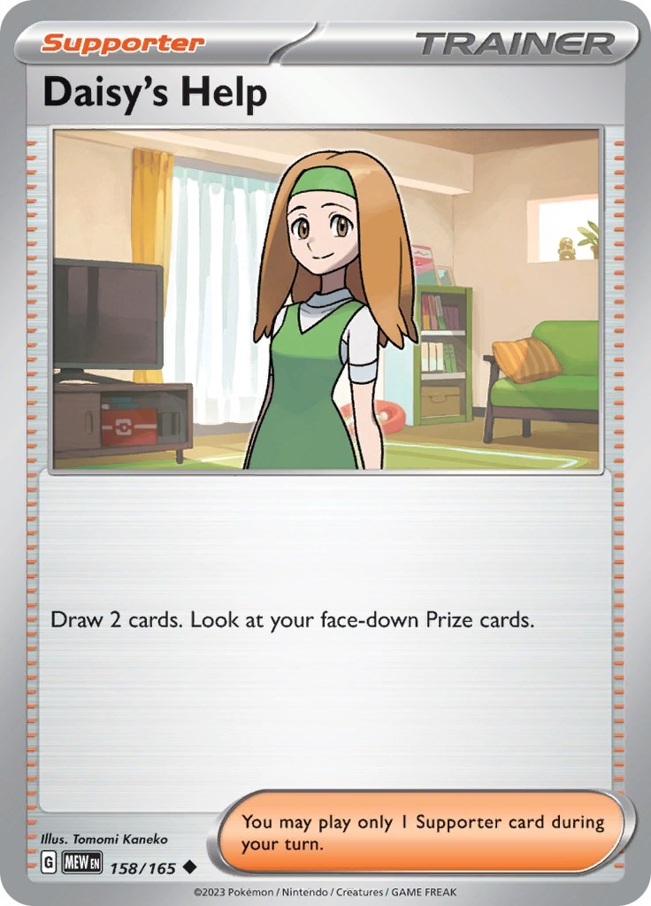Daisy's Help 158/165 SV: Scarlet & Violet 151 Near Mint EN Pokemon