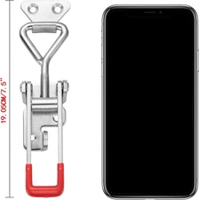 Heavy Duty Adjustable Toggle Latch Clamp With Lock Hole 300Kg 660Lbs Holding ...