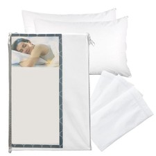 Pillow Covers 2 Pack,100 Cotton,Zipper Closure,Standard,White