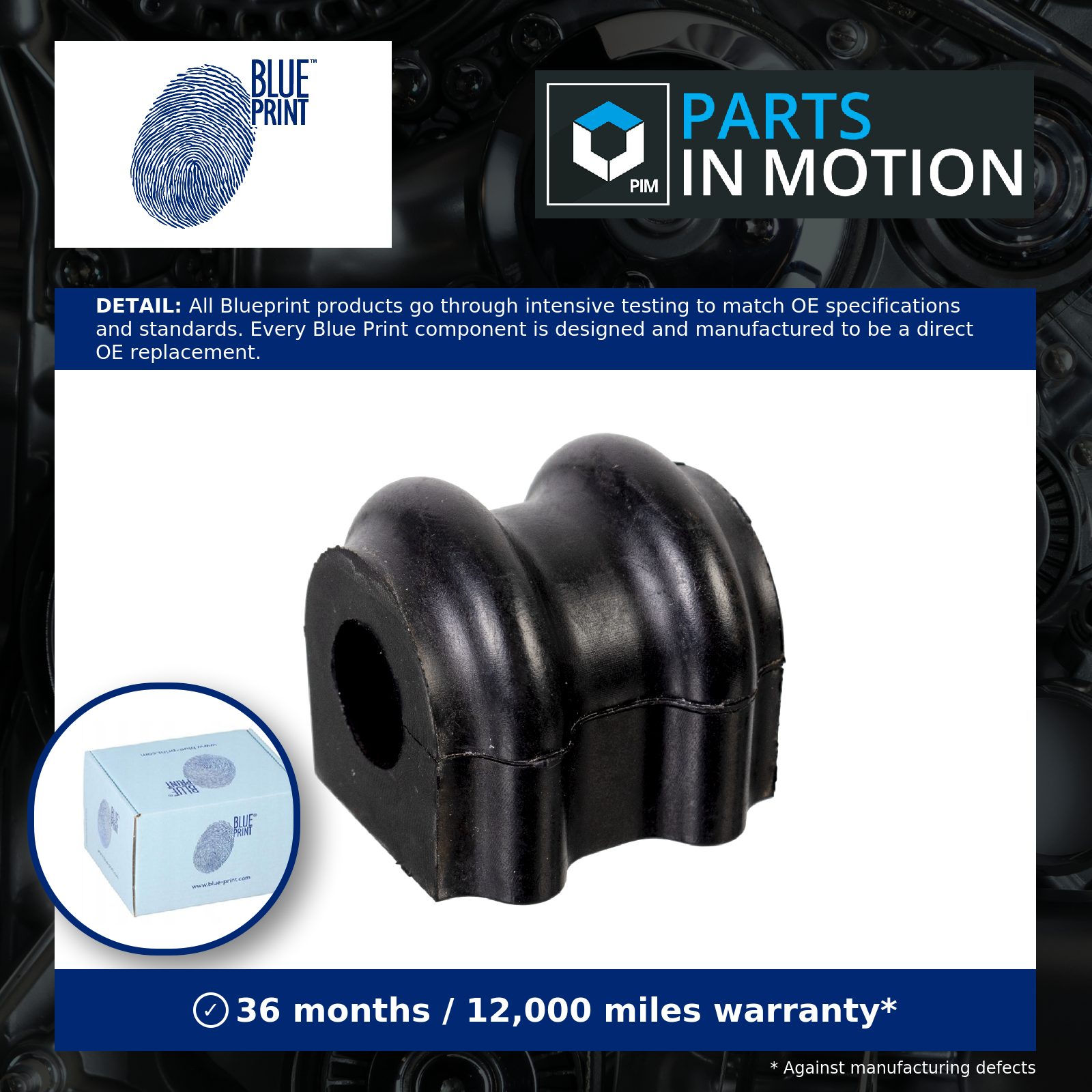 BLUE PRINT ADBP800190 Stabiliser Bar Mounting Rear Both Sides Fits Hyundai ix35 - Image 4